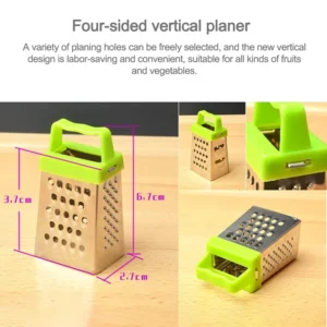 Stainless Steel Mini Four-Sided Grater Planer Multifunctional Peel Cutter Ginger Garlic Fruit Grater Home Kitchen Accessories - Image 2