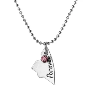 Best Friend 4 Piece Necklace Women Jewelry BFF Friendship Pendant Neck Chain Choker Rhinestone Jewelry for Women Gift 2024 - Image 4