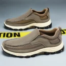Men's Summer Outdoor Sports Shoes Breathable Mesh Soft Bottom Casual Walking Shoes No Fatigue Single Shoes for Climbing