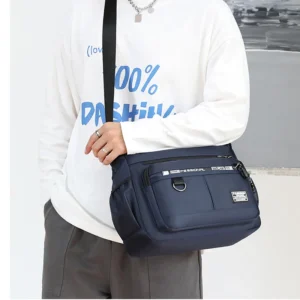 Men's Messenger Bag Crossbody Shoulder Bags Men Small Sling Pack For Work Waterproof Oxford Packs Satchel Purse - Image 4