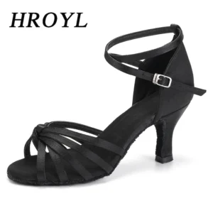 Women Dance Shoes For Girls Ladies Latin Ballroom Dance Shoes Satin Professional Salsa Tango Party Dancing Shoes Training Shoes - Image 2