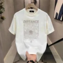 Hot Sale Luxury Brand Summer Handsome Men's Pure Cotton Round Neck Short Sleeve T-shirt for Men Short Sleeve Loose Tops