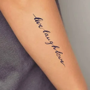2pcs Fashion Creative English Letter Waterproof Temporary Tattoo Sticker Sketch Flower Fake Tattoo for Women Men 타투스티커 - Image 2