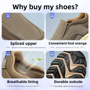 Men's Summer Outdoor Sports Shoes Breathable Mesh Soft Bottom Casual Walking Shoes No Fatigue Single Shoes for Climbing - Image 4