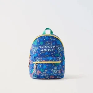 Disney Mickey Mouse Cartoon Fashion Backpack Women's Minnie Canvas School Bag Fashion Large Capacity Backpack Girls Mochila - Image 5