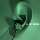 Metal Magnetic Wired Earphones 3.5mm L Jack HIFI Stereo Headphone Noise Reduction Gaming Headset With HD Mic for All Smartphones
