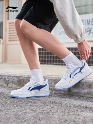 Li Ning Haichuan board shoes men's summer comfortable versatile casual classic comfortable soft elastic white sports shoes - Image 5