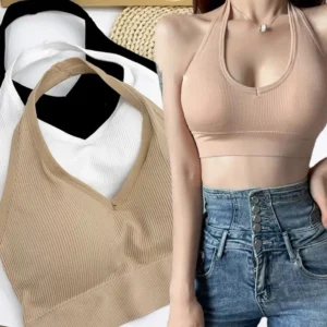 Yoga Backless Vest Women Spring Summer Sports Sweat Absorbing Bras Shockproof Sexy Wire Free Breast Enhancement Elastic Bras